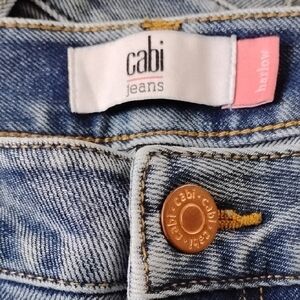 CAbi Blue Jeans with Classic Medium-Wash and Contrast Stitching Plus Size 14